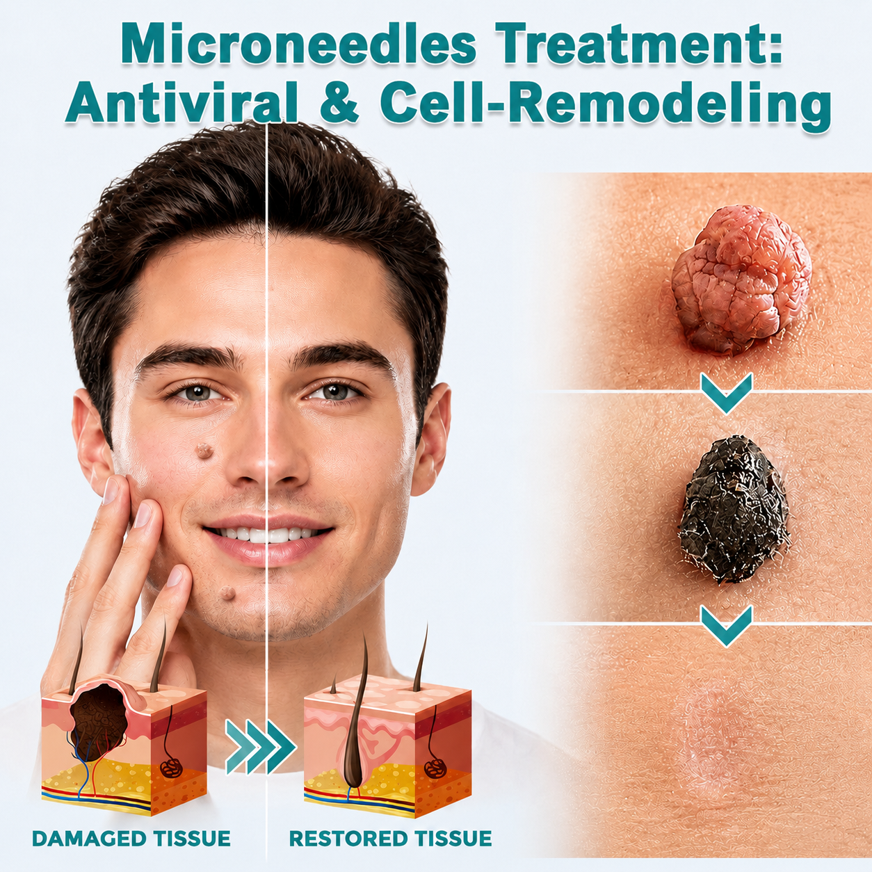 🇬🇧✅𝐇𝐞𝒂𝒍𝗿𝗶𝙯𝙚®2-in-1 Microneedle & Hydrocolloid Patch💫| Removes Raised Moles, Acne, Flat Warts & Skin Tags | Helps Improve Wrinkles, Scars & Blemishes | Invisible Patches for Face & Body