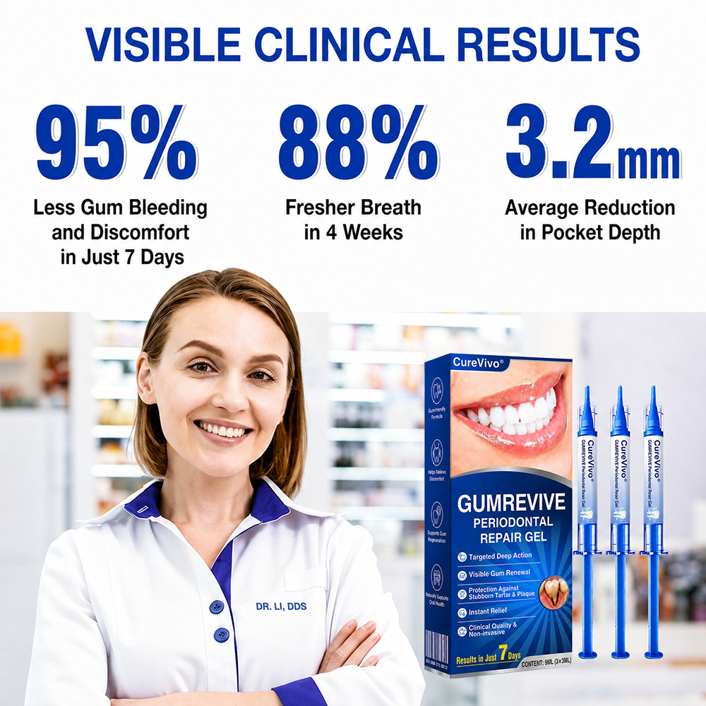 🇬🇧👨‍⚕️🦷CureVivo® GumRevive Periodontal Repair Gel😁