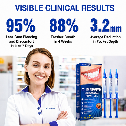 🇬🇧👨‍⚕️🦷CureVivo® GumRevive Periodontal Repair Gel😁
