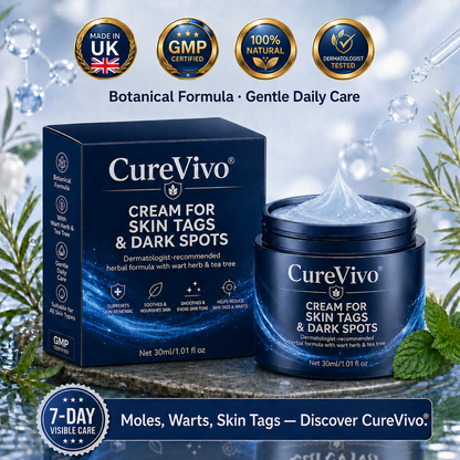 🇬🇧𝗖𝘂𝗿𝗲𝗩𝗶𝘃𝗼® 𝟕-𝐃𝐚𝐲 𝐒𝐤𝐢𝐧 𝐓𝐚𝐠 & 𝐒𝐩𝐨𝐭 𝐑𝐞𝐦𝐨𝐯𝐚𝐥 𝐂𝐫𝐞𝐚𝐦 (𝐏𝐚𝐢𝐧𝐥𝐞𝐬𝐬 𝐅𝐨𝐫𝐦𝐮𝐥𝐚 – 𝐍𝐨 𝐒𝐜𝐚𝐫𝐬)☺️
